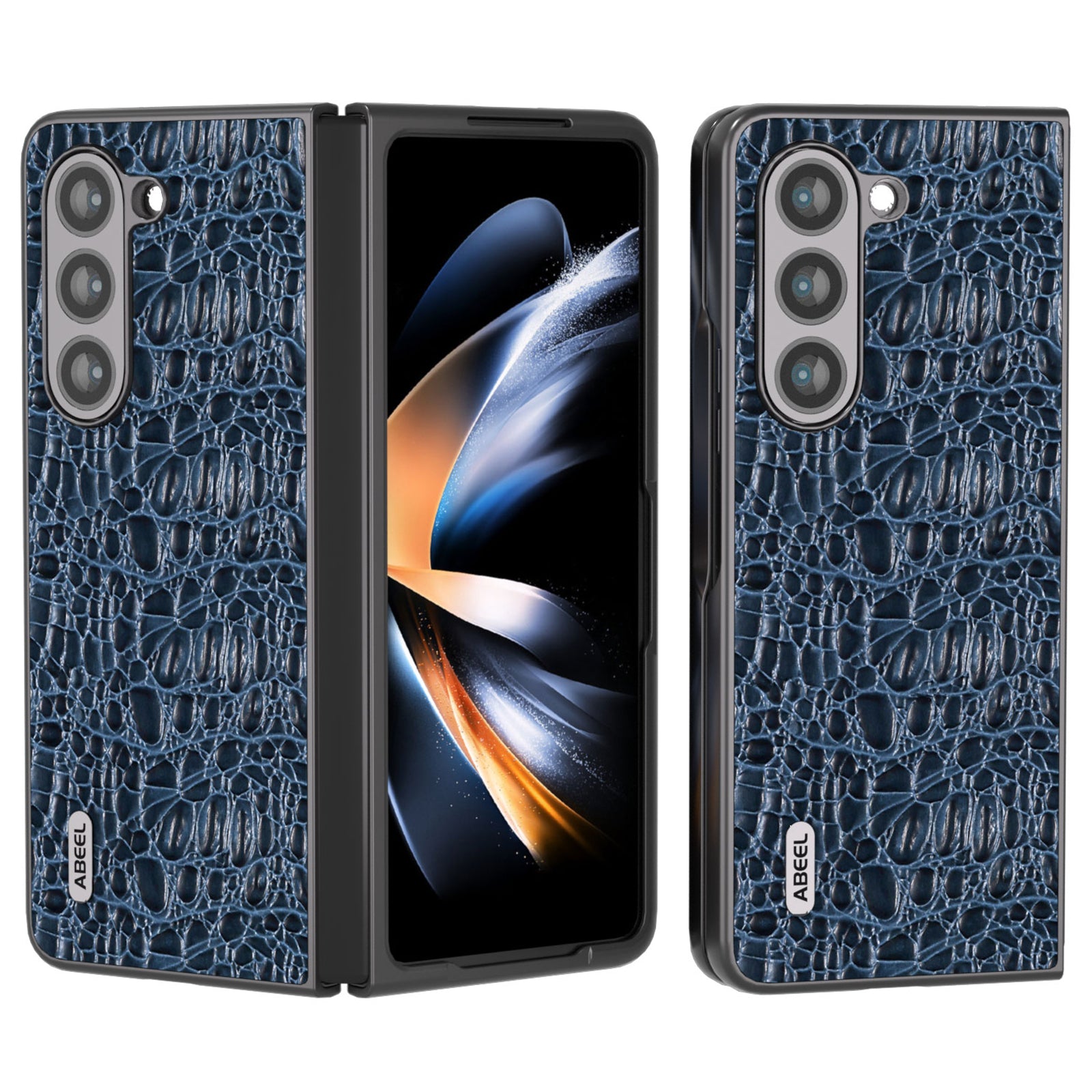 ABEEL til Samsung Galaxy Z Fold5 5G PC-telefoncover Anti-Slip ægte okselæder belagt telefoncover ABEEL til Samsung Galaxy Z Fold5 5G PC-telefoncover Anti-Slip ægte okselæder belagt telefoncover